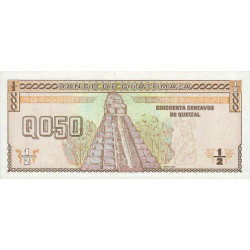 Guatémala - Pick 98 - 0,50 quetzal - 09/01/1998 - Série A A - Etat : NEUF
