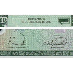 Guatémala - Pick 109 - 1 quetzal - 20/12/2006 - Série BB - Polymère - Etat : NEUF