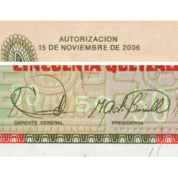 Guatémala - Pick 113a - 50 quetzales - 15/11/2006 - Série FA - Etat : NEUF