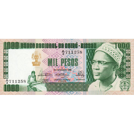 Guinée Bissau - Pick 8b - 1'000 pesos - Série A/4 - 24/09/1978 (1983) - Etat : NEUF