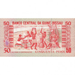 Guinée Bissau - Pick 10 - 50 pesos - Série AA - 01/03/1990 - Etat : NEUF