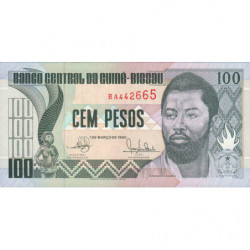 Guinée Bissau - Pick 11 - 100 pesos - 01/03/1990 - Etat : NEUF