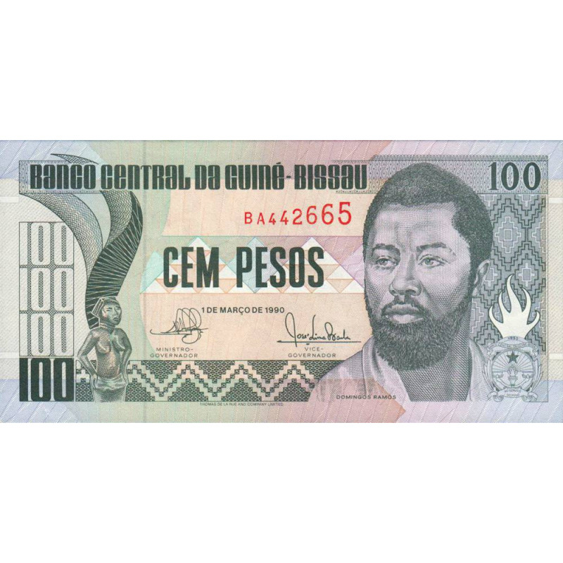 Guinée Bissau - Pick 11 - 100 pesos - Série BA - 01/03/1990 - Etat : NEUF