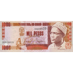 Guinée Bissau - Pick 13b - 1'000 pesos - Série DD - 01/03/1993 - Etat : NEUF