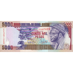 Guinée Bissau - Pick 14b - 5'000 pesos - Série EE - 01/03/1993 - Etat : NEUF