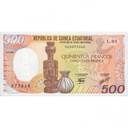 Guinée Equatoriale - Pick 20 - 500 francs - Série L.01 - 01/01/1985 - Etat : NEUF