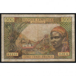 Congo (Brazzaville) - Afrique Equatoriale - Pick 4g - 500 francs - Série C.12 - 1966 - Etat : TB-