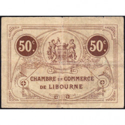 Libourne - Pirot 72-15 - 50 centimes - 3e série - 13/04/1915 - Etat : TB-