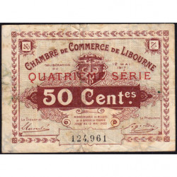 Libourne - Pirot 72-18 - 50 centimes - Quatrième série - 12/05/1917 - Etat : TB-