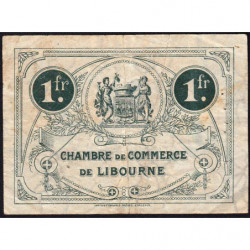 Libourne - Pirot 72-33 - 1 franc - Septième série - 23/09/1920 - Etat : TB