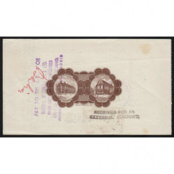 Grande-Bretagne - Chèque Voyage - National Provincial - 10 pounds - 1963 - Etat : TTB+