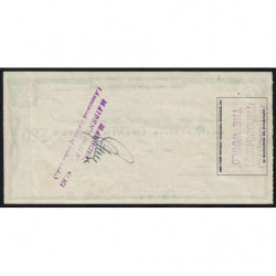 Grande-Bretagne - Chèque Voyage - National Provincial - 20 pounds - 1964 - Etat : TTB+