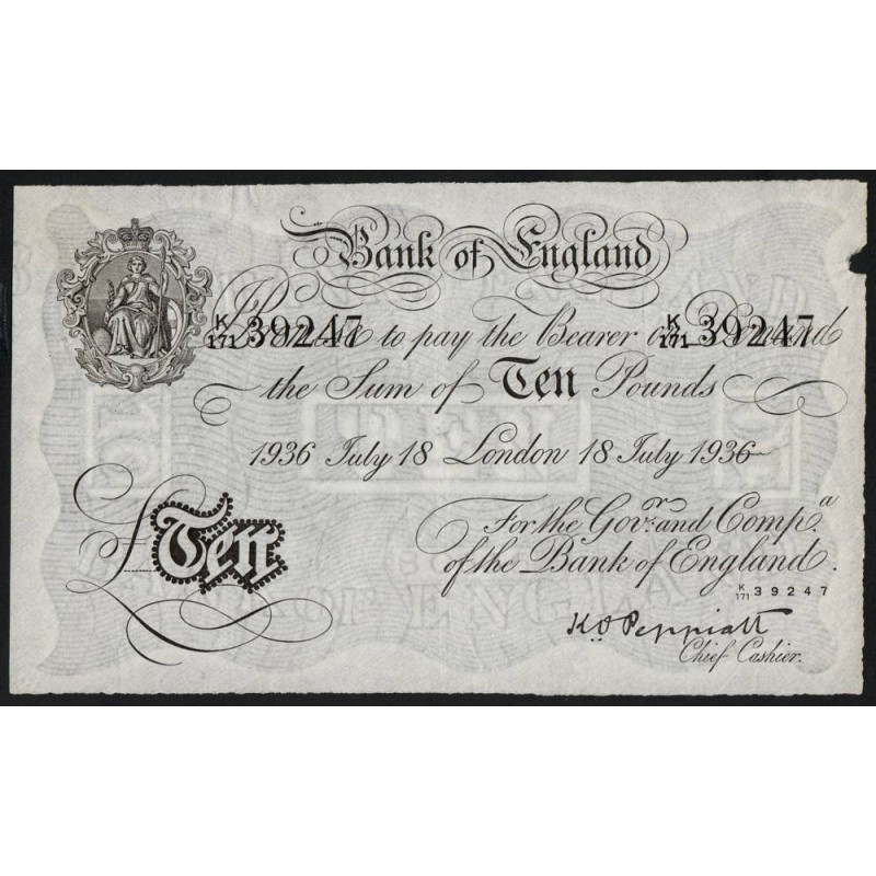 Royaume-Uni - Londres - Pick 336af - 10 pounds - Série K/171 - 18/07/1936 - Faux - Etat : TTB+