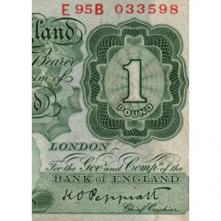 Grande-Bretagne - Pick 369a - 1 pound - 1948 - Etat : TB-