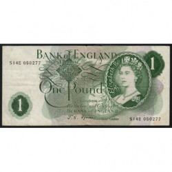 Grande-Bretagne - Pick 374e2 - 1 pound - 1967 - Etat : TB+