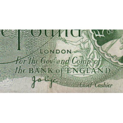 Grande-Bretagne - Pick 374g2 - 1 pound - 1971 - Etat : TB