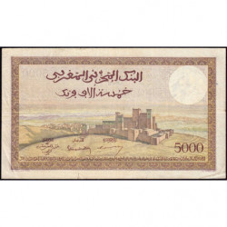 Maroc - Pick 23c - 5'000 francs - Série U.432 - 19/04/1951 - Etat : TB