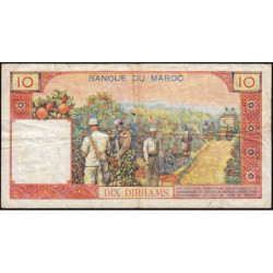 Maroc - Pick 54b - 10 dirhams - Série D.28 - 1963 - Etat : TB