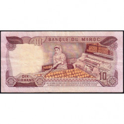 Maroc - Pick 57a_2 - 10 dirhams - Série BB/39 - 1970 - Etat : TB