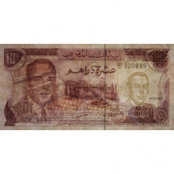 Maroc - Pick 57a_2 - 10 dirhams - Série BB/39 - 1970 - Etat : TB