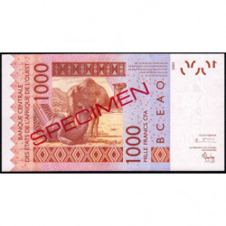Bénin - Pick 215BaS - 1'000 francs - 2003 - Spécimen - Etat : SUP+
