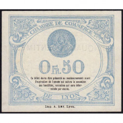 Lyon - Pirot 77-16 - 50 centimes - 9me série - 27/03/1918 - Etat : SPL