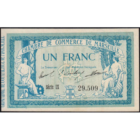 Marseille - Pirot 79-49 variété - 1 franc - Série IX - 05/11/1915 - Etat : pr.NEUF