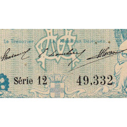 Marseille - Pirot 79-31 - 1 franc - Série 12 - 12/08/1914 - Etat : TTB+