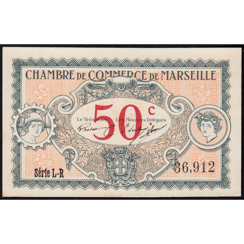 Marseille - Pirot 79-67 - 50 centimes - Série L-R - 05/06/1917 - Etat : pr.NEUF