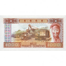 Guinée - Pick 32a_1 - 1'000 francs guinéens - Série AG - 1985 - Etat : NEUF
