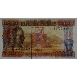 Guinée - Pick 32a_1 - 1'000 francs guinéens - Série AG - 1985 - Etat : NEUF