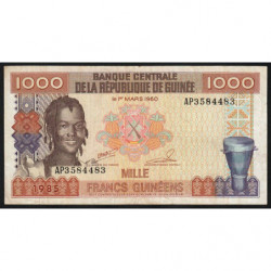 Guinée - Pick 32a_2 - 1'000 francs guinéens - 1985 - Etat : TTB-
