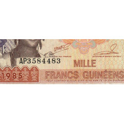 Guinée - Pick 32a_2 - 1'000 francs guinéens - Série AP - 1985 - Etat : TTB-