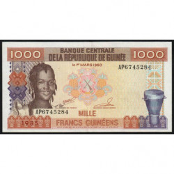 Guinée - Pick 32a_2 - 1'000 francs guinéens - 1985 - Etat : SUP