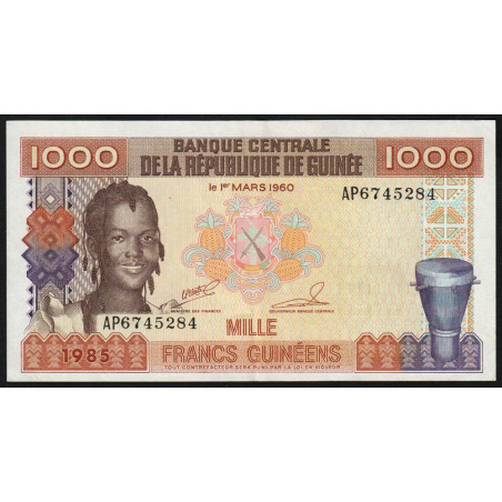 Guinée - Pick 32a_2 - 1'000 francs guinéens - Série AP - 1985 - Etat : SUP