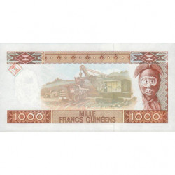 Guinée - Pick 37 - 1'000 francs guinéens - Série FL - 1998 - Etat : NEUF