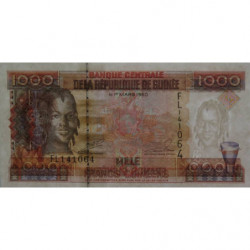 Guinée - Pick 37 - 1'000 francs guinéens - Série FL - 1998 - Etat : NEUF