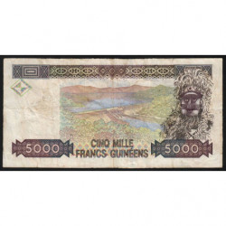 Guinée - Pick 38 - 5'000 francs guinéens - Série EZ - 1998 - Etat : TB