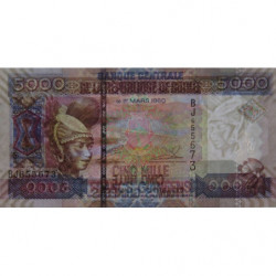 Guinée - Pick 41a - 5'000 francs guinéens - Série BJ - 2006 - Etat : TTB+