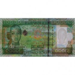 Guinée - Pick 42b - 10'000 francs guinéens - Série FN - 2008 - Etat : NEUF