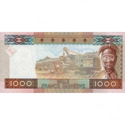 Guinée - Pick 43a - 1'000 francs guinéens - Série JT - 01/03/2010 - Commémoratif - Etat : NEUF