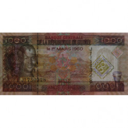 Guinée - Pick 43a - 1'000 francs guinéens - Série JT - 01/03/2010 - Commémoratif - Etat : NEUF