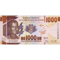 Guinée - Pick 48a - 1'000 francs guinéens - Série AY - 2015 - Etat : NEUF