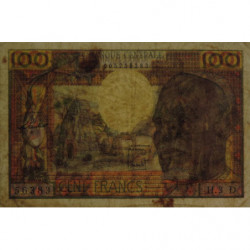 Gabon - Afrique Equatoriale - Pick 3d - 100 francs - Série H.3 - 1963 - Etat : TB