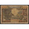 Gabon - Afrique Equatoriale - Pick 3d - 100 francs - Série O.3 - 1963 - Etat : B+