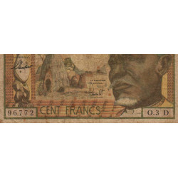 Gabon - Afrique Equatoriale - Pick 3d - 100 francs - Série O.3 - 1963 - Etat : B+