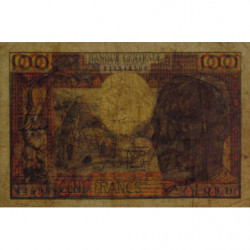 Gabon - Afrique Equatoriale - Pick 3d - 100 francs - Série O.8 - 1963 - Etat : TB