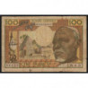 Gabon - Afrique Equatoriale - Pick 3d - 100 francs - Série W.8 - 1963 - Etat : B+