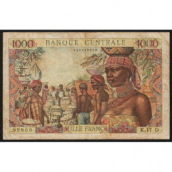Gabon - Afrique Equatoriale - Pick 5h - 1'000 francs - 1963 - Etat : TB+