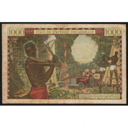 Gabon - Afrique Equatoriale - Pick 5h - 1'000 francs - Série K.17 - 1966 - Etat : TB+
